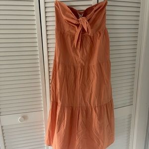 SIM&SAM “orange tiger” midi dress *new with tags* *removable straps*